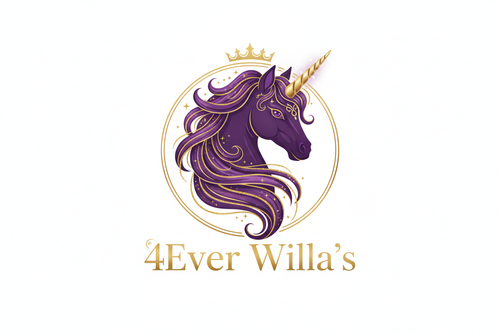 4Ever Willa’s purple and gold with unicorn 